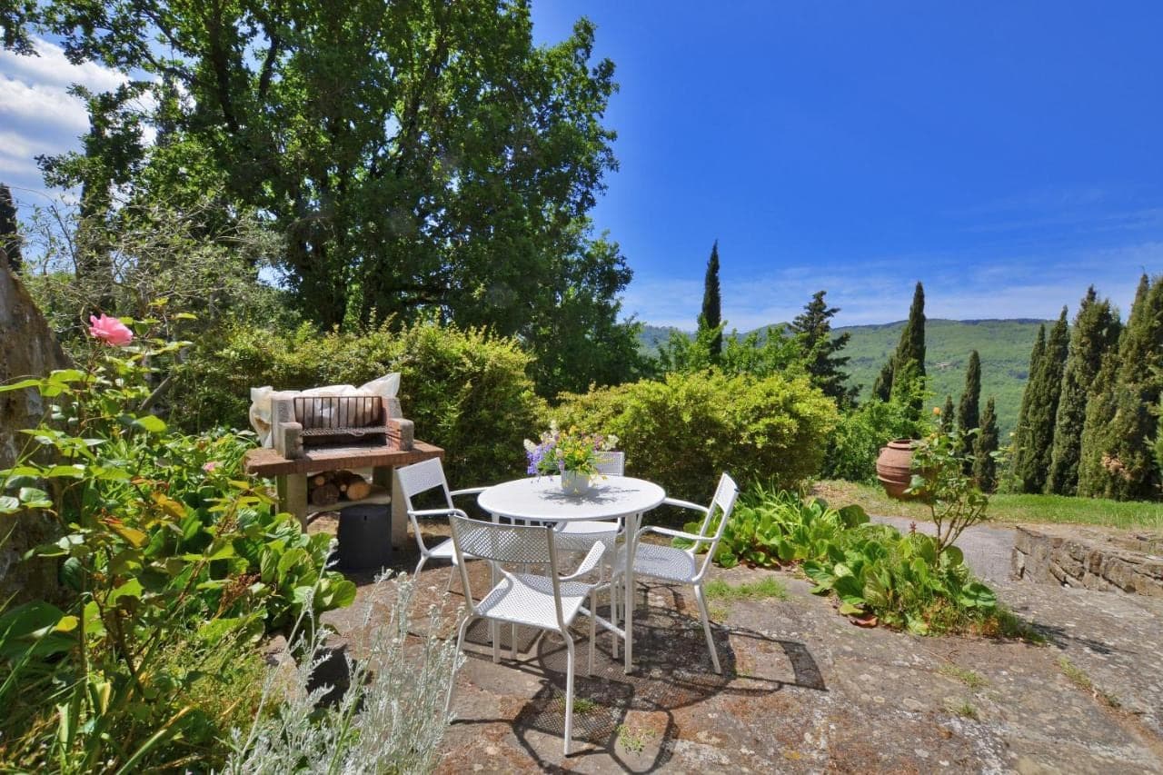 Sitzplatz auf der Gartenterrasse